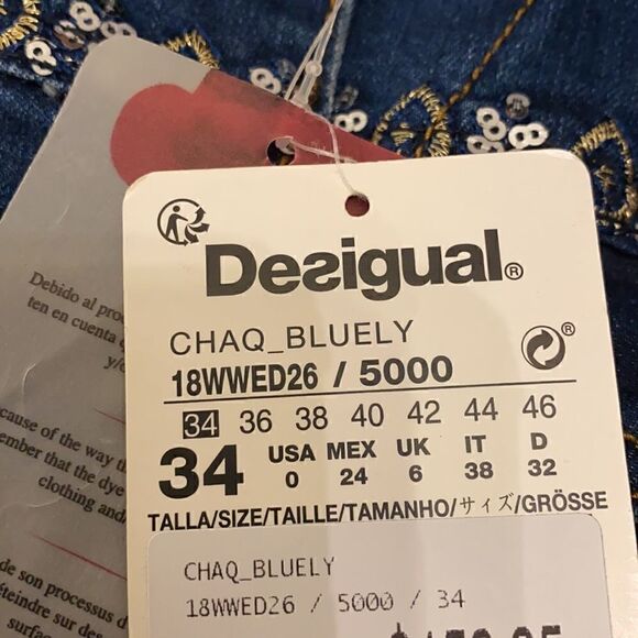 NWT Desigual Women's Chaq_bluefly denim jacket - Picture 15 of 15